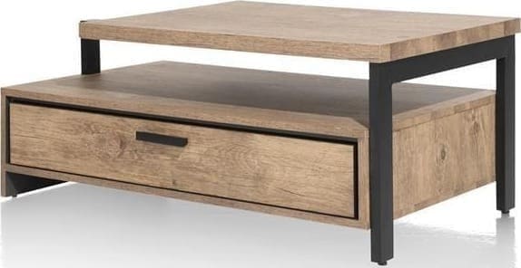 Henders & Hazel Pavarotti salontafel 60 x 110 cm. + 1-lade t&t + 1-niche Bijzettafel