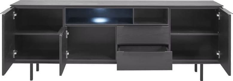 Pronto Wonen Dressoir Nero (180 cm) noir decor Zwart Dressoir