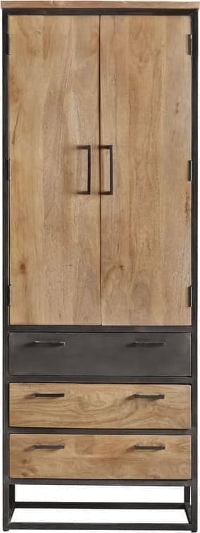 Pronto Wonen Opbergkast Mesola (76 Cm) mango natural Bruin|Naturel Opbergkast