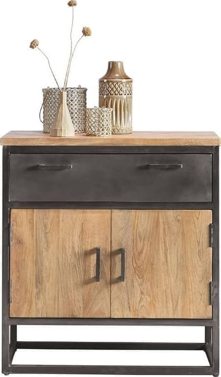 Pronto Wonen Opbergkast Mesola (76 Cm) mango natural Bruin|Naturel Opbergkast