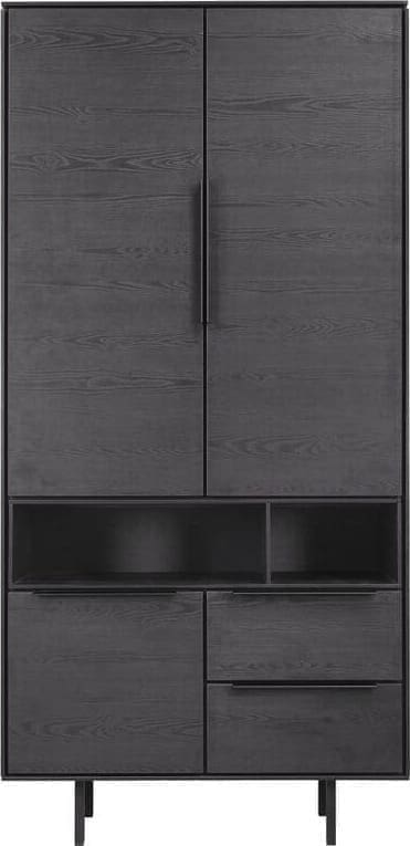 Pronto Wonen Opbergkast Nero (190 cm) noir decor Zwart Opbergkast