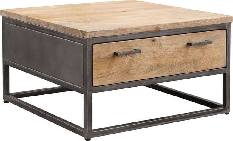 Pronto Wonen Salontafel Mesola (75 Cm) mango natural Bruin|Naturel Salontafel