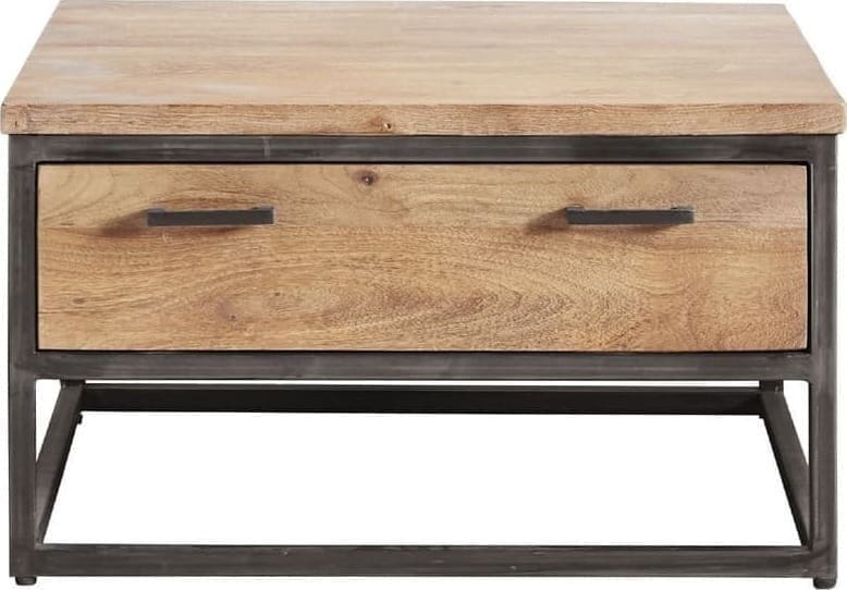 Pronto Wonen Salontafel Mesola (75 Cm) mango natural Bruin|Naturel Salontafel