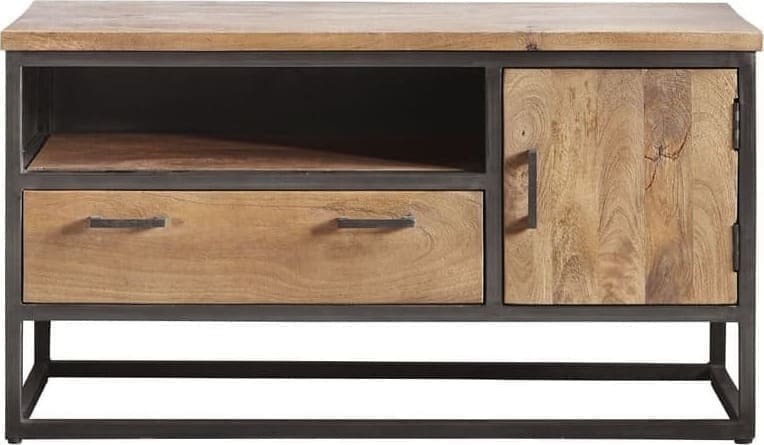 Pronto Wonen TV-meubel Mesola (112 Cm) mango natural Bruin|Naturel Tv-meubel|Tv-dressoir