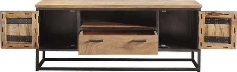 Pronto Wonen TV-meubel Mesola (150 Cm) mango natural Bruin|Naturel Tv-meubel|Tv-dressoir