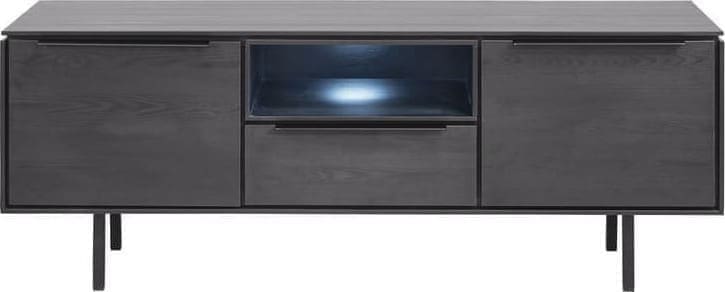 Pronto Wonen TV-meubel Nero (136 cm) noir decor Zwart Tv-meubel|Tv-dressoir