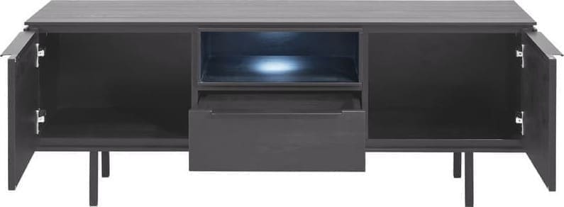 Pronto Wonen TV-meubel Nero (136 cm) noir decor Zwart Tv-meubel|Tv-dressoir