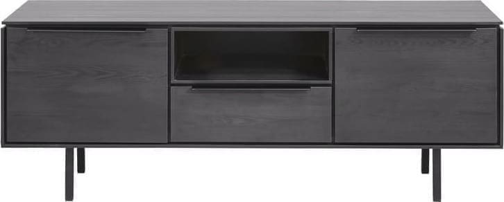 Pronto Wonen TV-meubel Nero (136 cm) noir decor Zwart Tv-meubel|Tv-dressoir