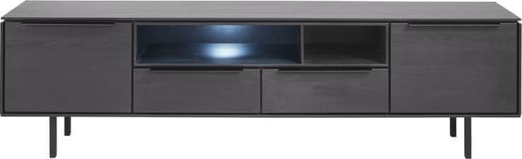 Pronto Wonen TV-meubel Nero (180 cm) noir decor Zwart Tv-meubel|Tv-dressoir