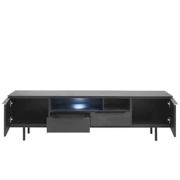 Pronto Wonen TV-meubel Nero (180 cm) noir decor Zwart Tv-meubel|Tv-dressoir