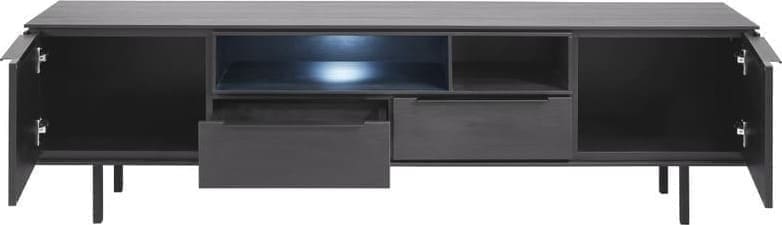 Pronto Wonen TV-meubel Nero (180 cm) noir decor Zwart Tv-meubel|Tv-dressoir