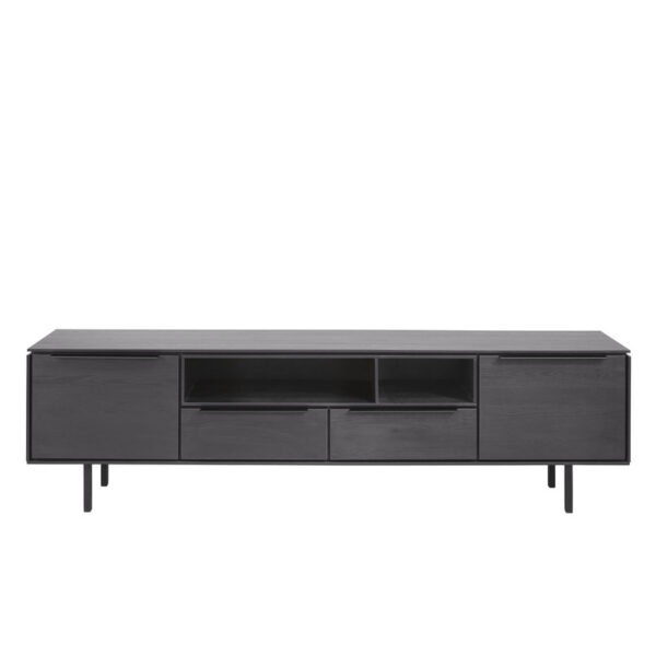 Pronto Wonen TV-meubel Nero (180 cm) noir decor Zwart Tv-meubel|Tv-dressoir