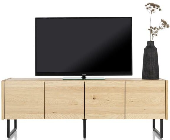 Xooon Carving lowboard 170 cm. - 4-deuren - natural Naturel Tv-meubel|Tv-dressoir