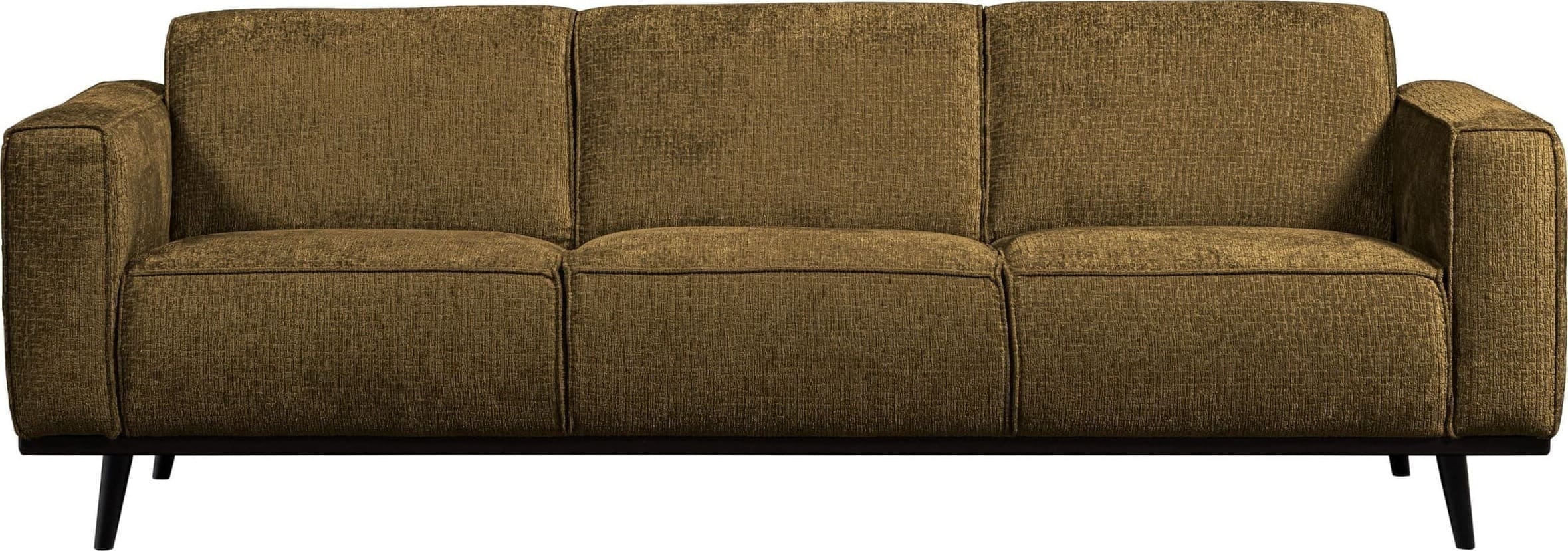 BePureHome Statement 3-zitsbank 230cm Structure Velvet Brass Messing