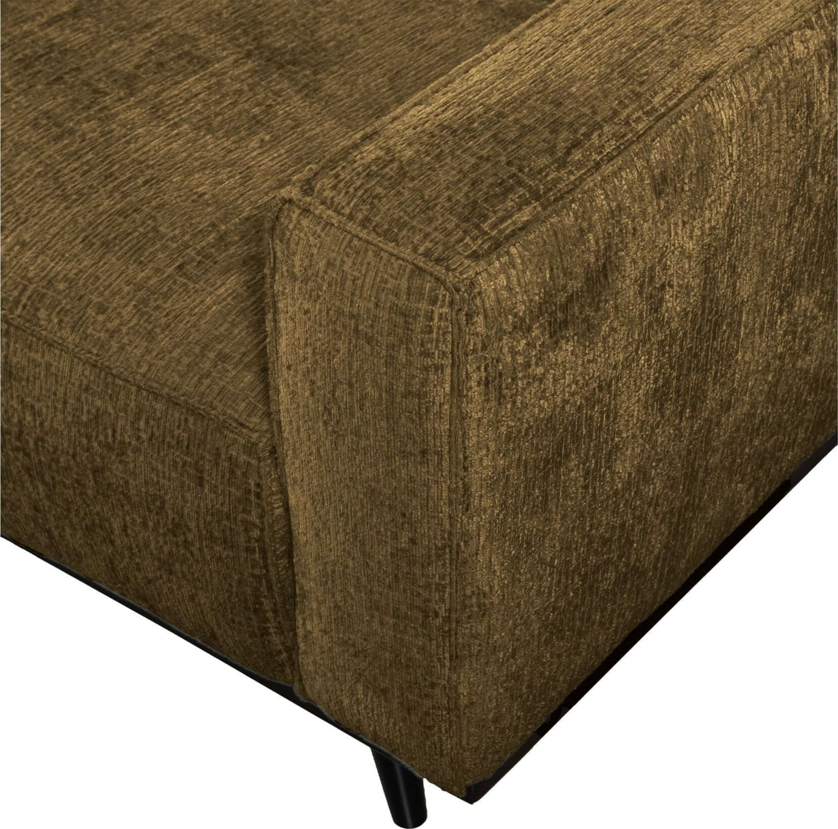 BePureHome Statement 3-zitsbank 230cm Structure Velvet Brass Messing