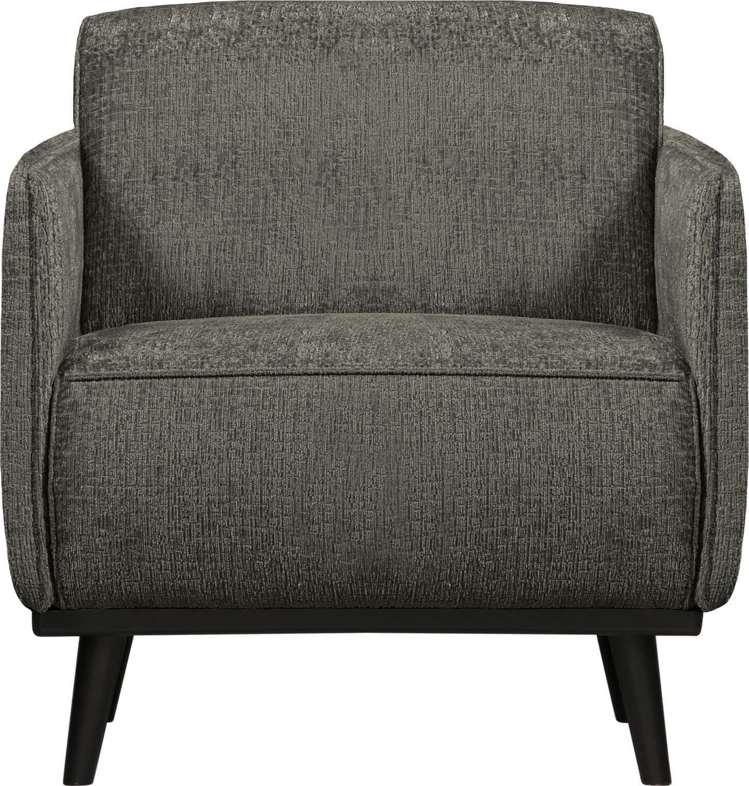 BePureHome Statement fauteuil met arm structure velvet frost Blauw Fauteuil