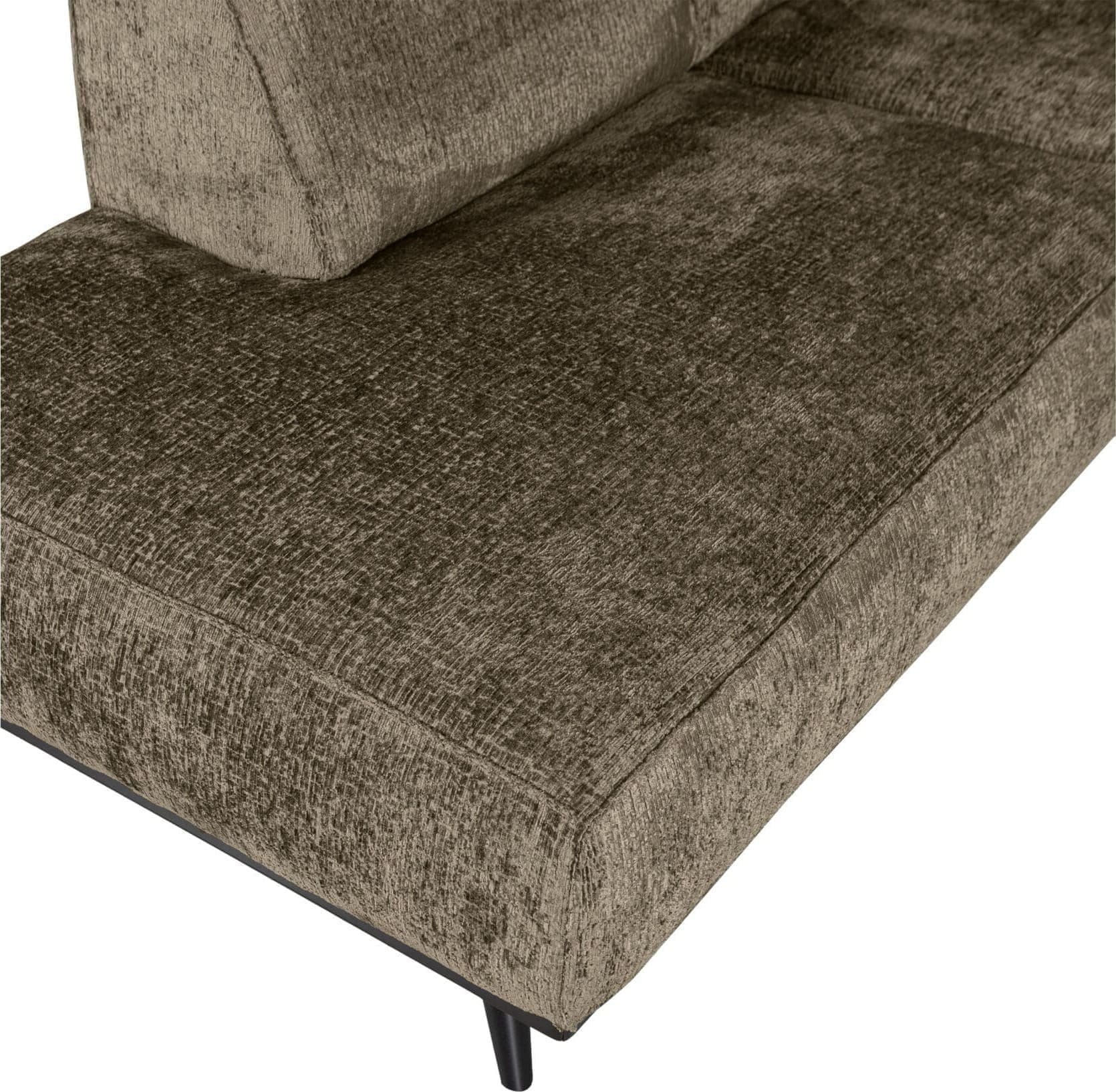 BePureHome Statement Hoekbank Links Structure Velvet Bonsai Bonsai Hoekbank