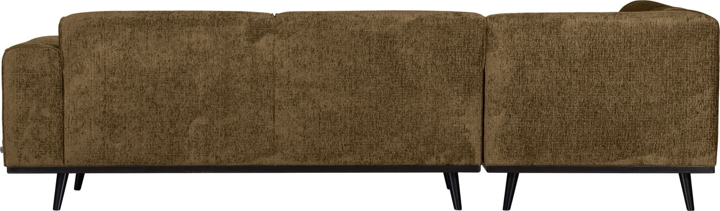 BePureHome Statement Hoekbank Links Structure Velvet Brass Messing Hoekbank