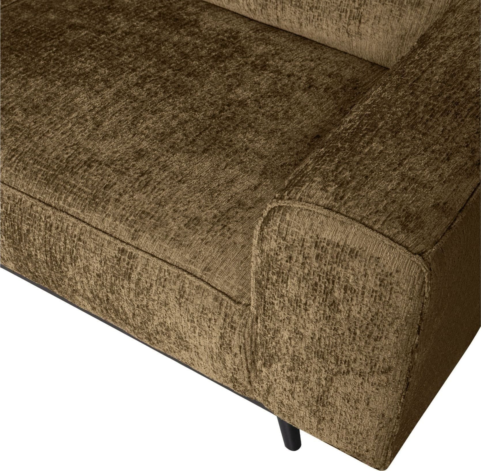 BePureHome Statement Hoekbank Links Structure Velvet Brass Messing Hoekbank