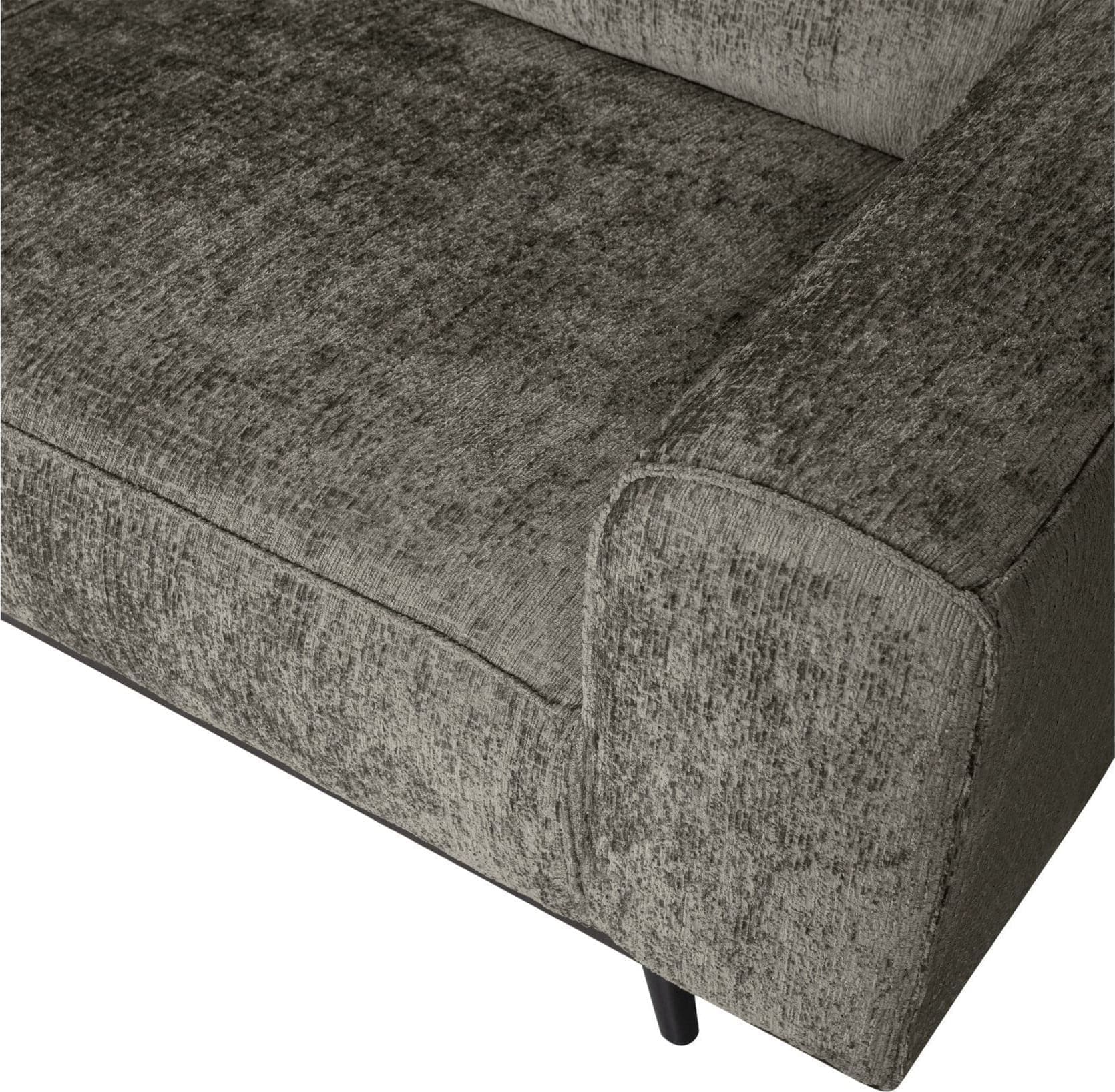 BePureHome Statement Hoekbank Links Structure Velvet Frost Blauw Hoekbank