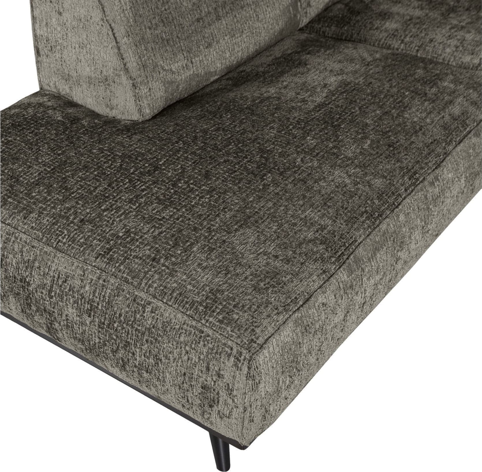 BePureHome Statement Hoekbank Links Structure Velvet Frost Blauw Hoekbank