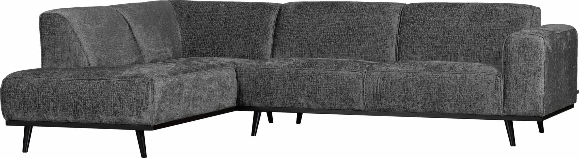 BePureHome Statement Hoekbank Links Structure Velvet Mountain Mountain Hoekbank