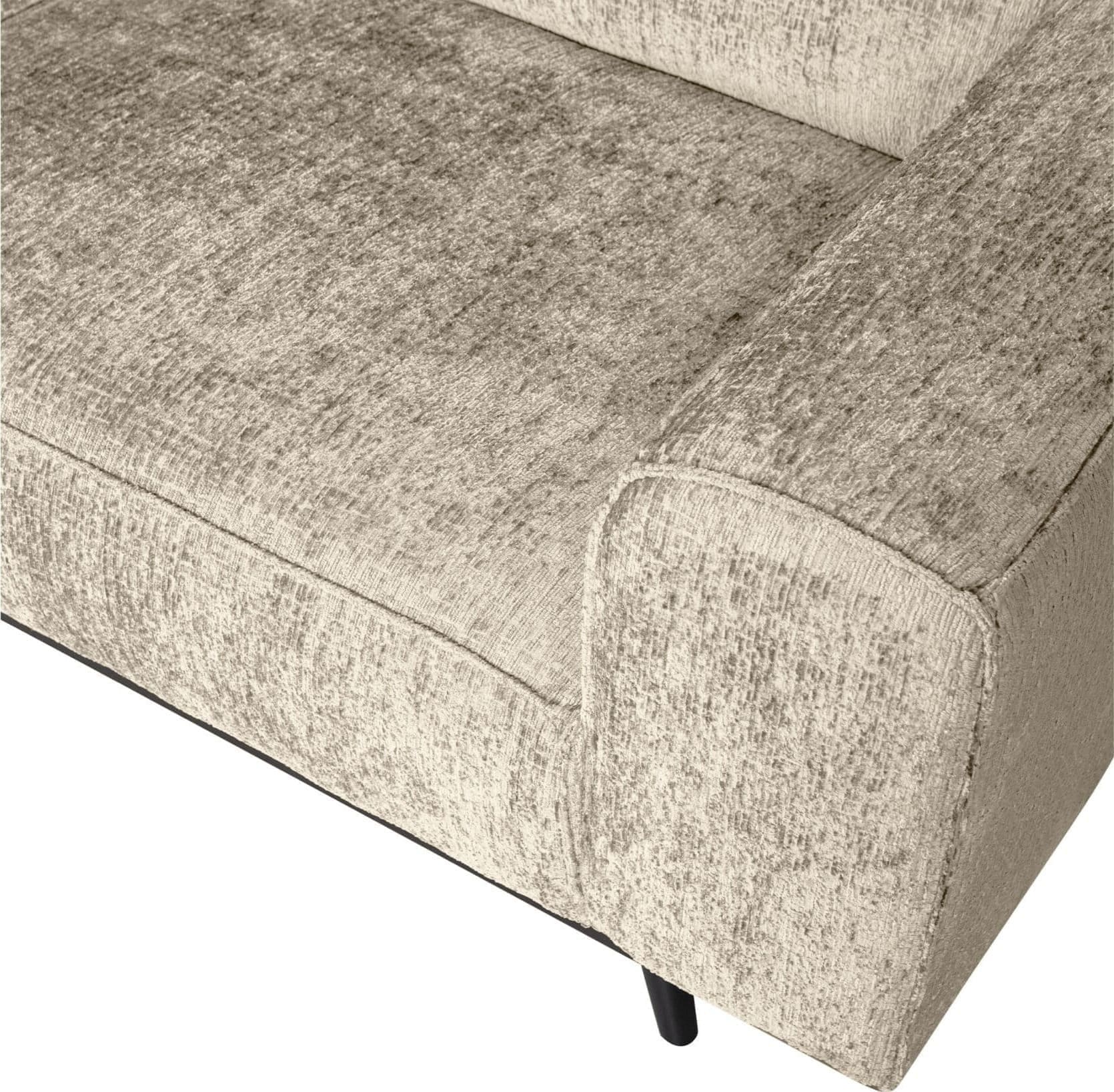 BePureHome Statement Hoekbank Links Structure Velvet Wheatfield Wheatfield Hoekbank