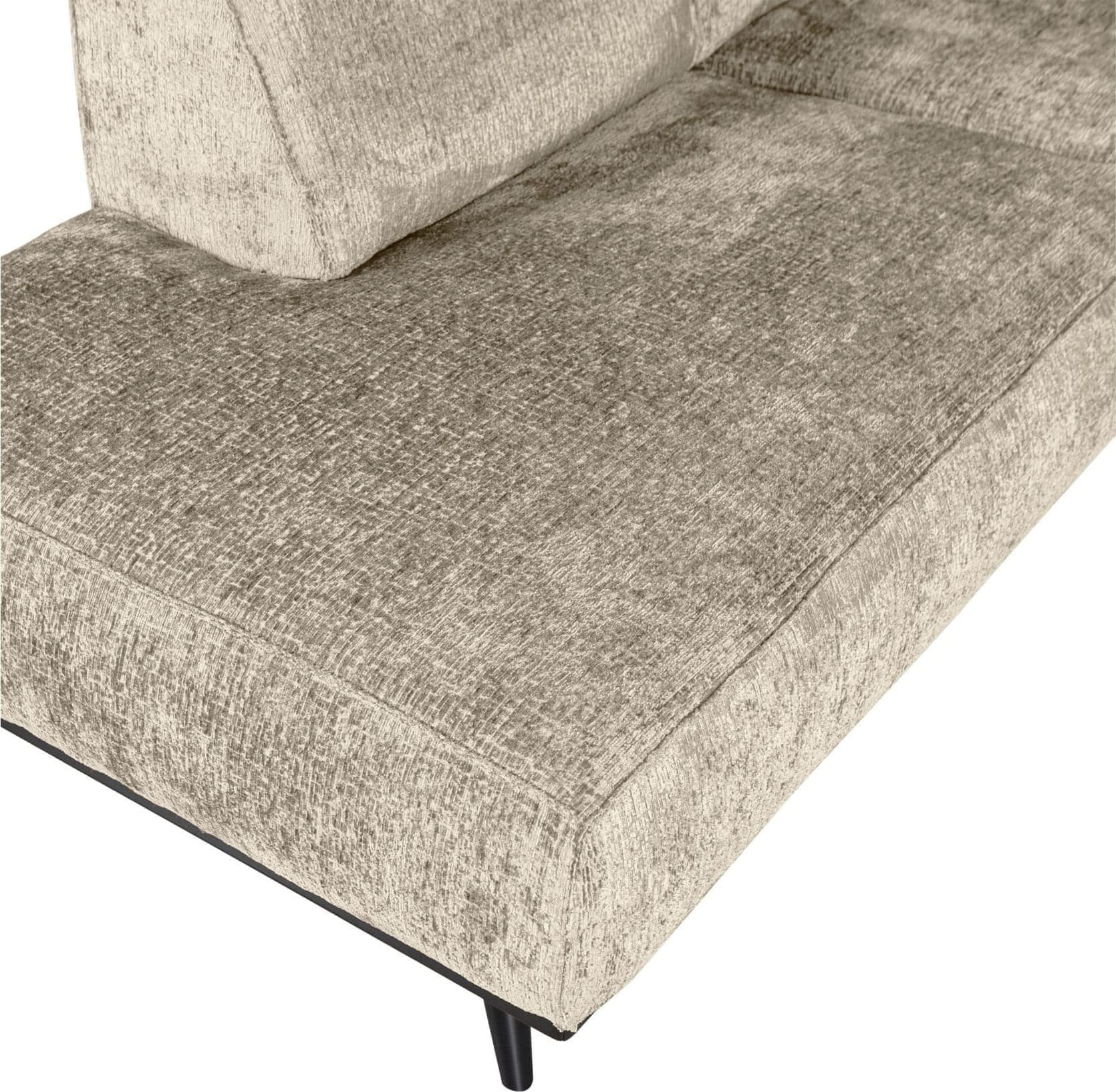 BePureHome Statement Hoekbank Links Structure Velvet Wheatfield Wheatfield Hoekbank