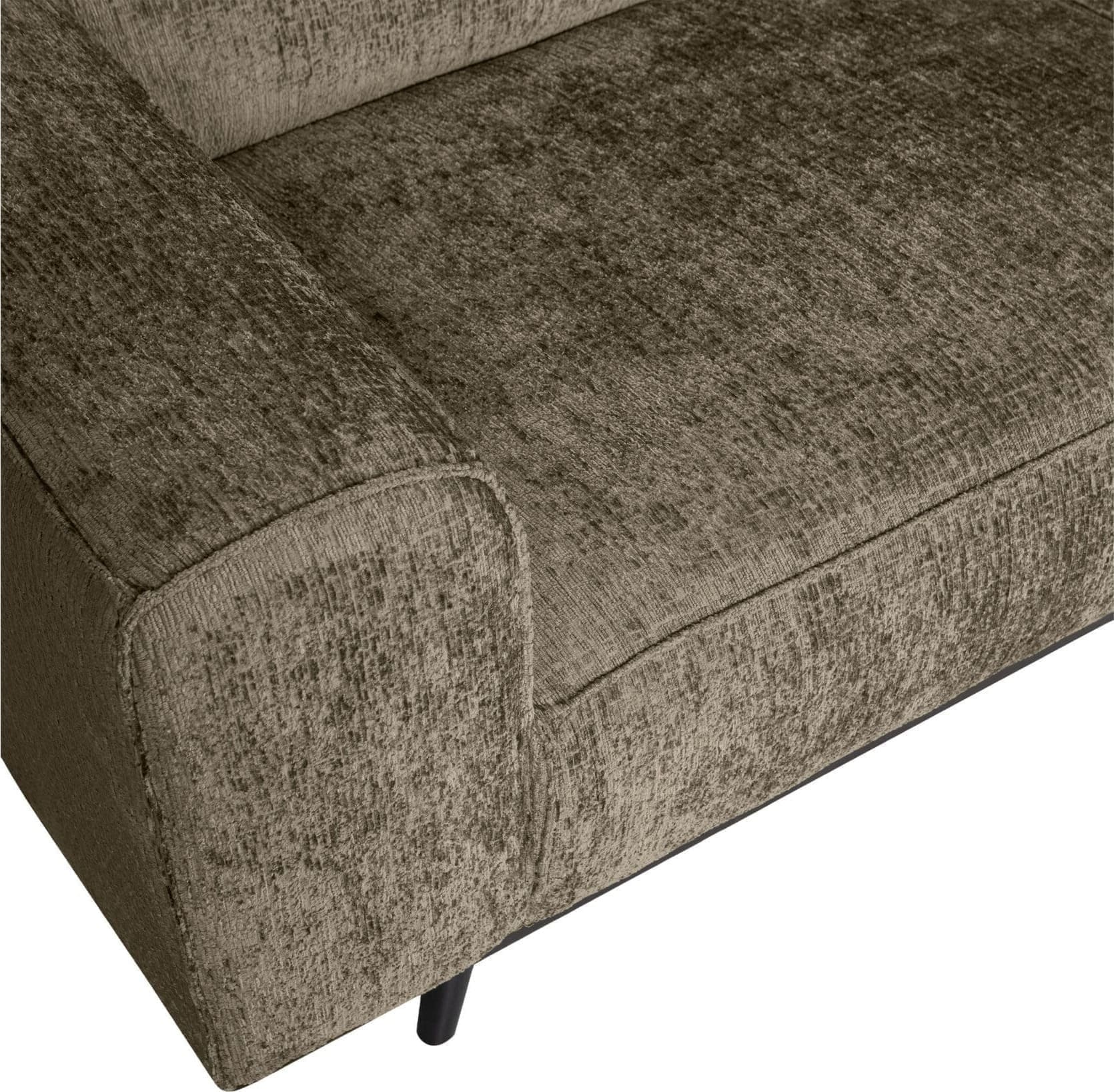 BePureHome Statement Hoekbank Rechts Structure Velvet Bonsai Bonsai Hoekbank