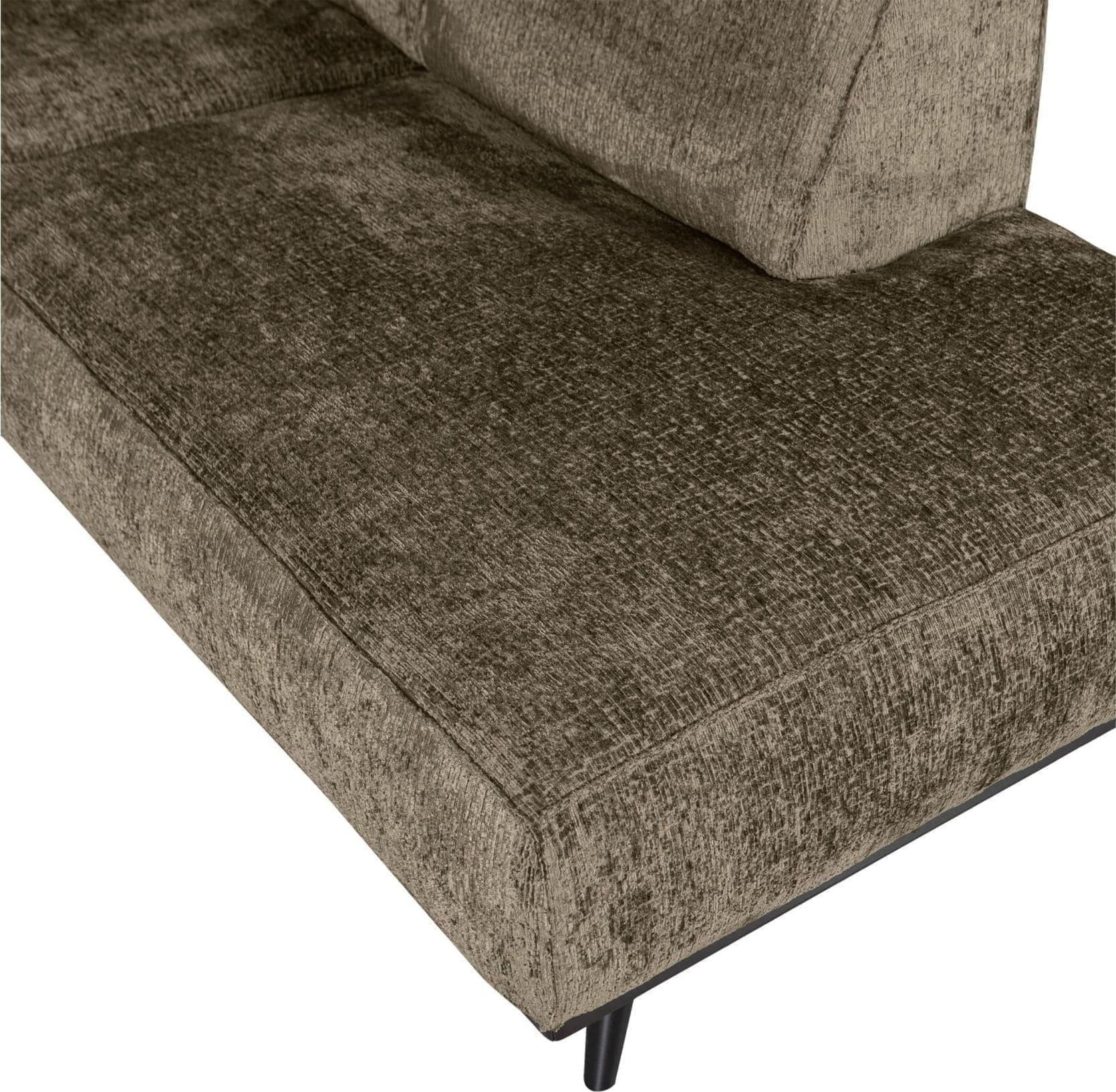 BePureHome Statement Hoekbank Rechts Structure Velvet Bonsai Bonsai Hoekbank