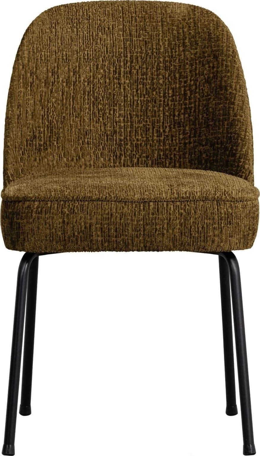 BePureHome Vogue Eetkamerstoel Structure Velvet Brass Messing