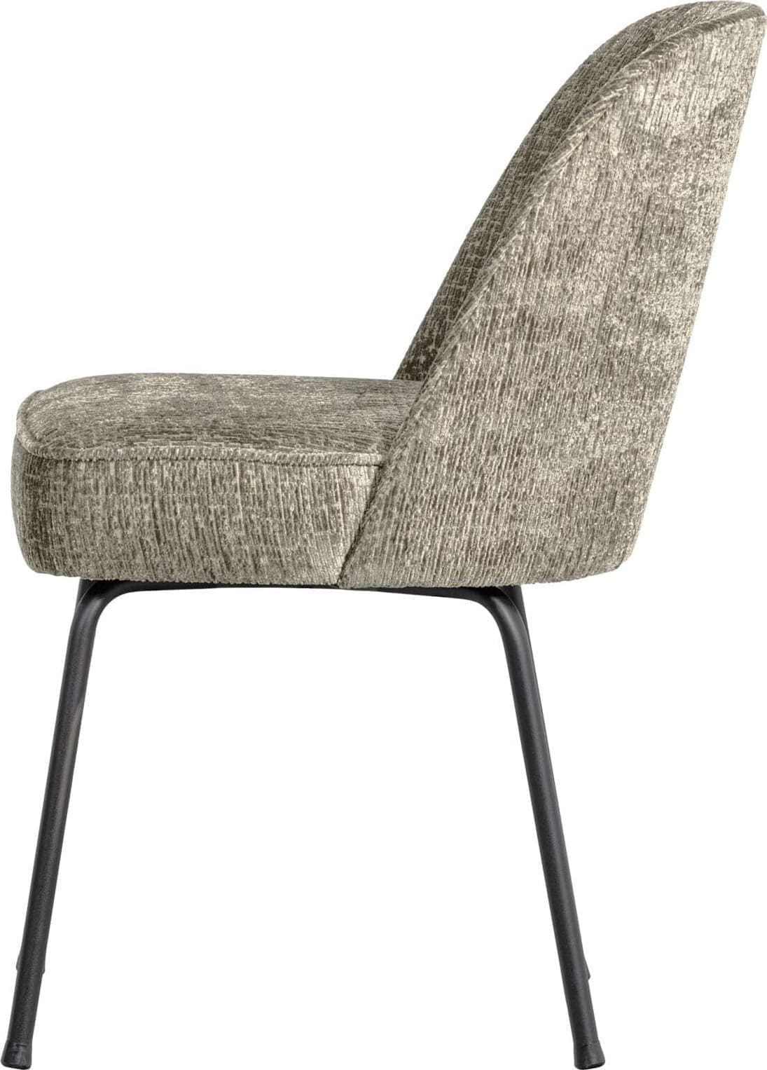 BePureHome Vogue Eetkamerstoel Structure Velvet Wheatfield Wheatfield