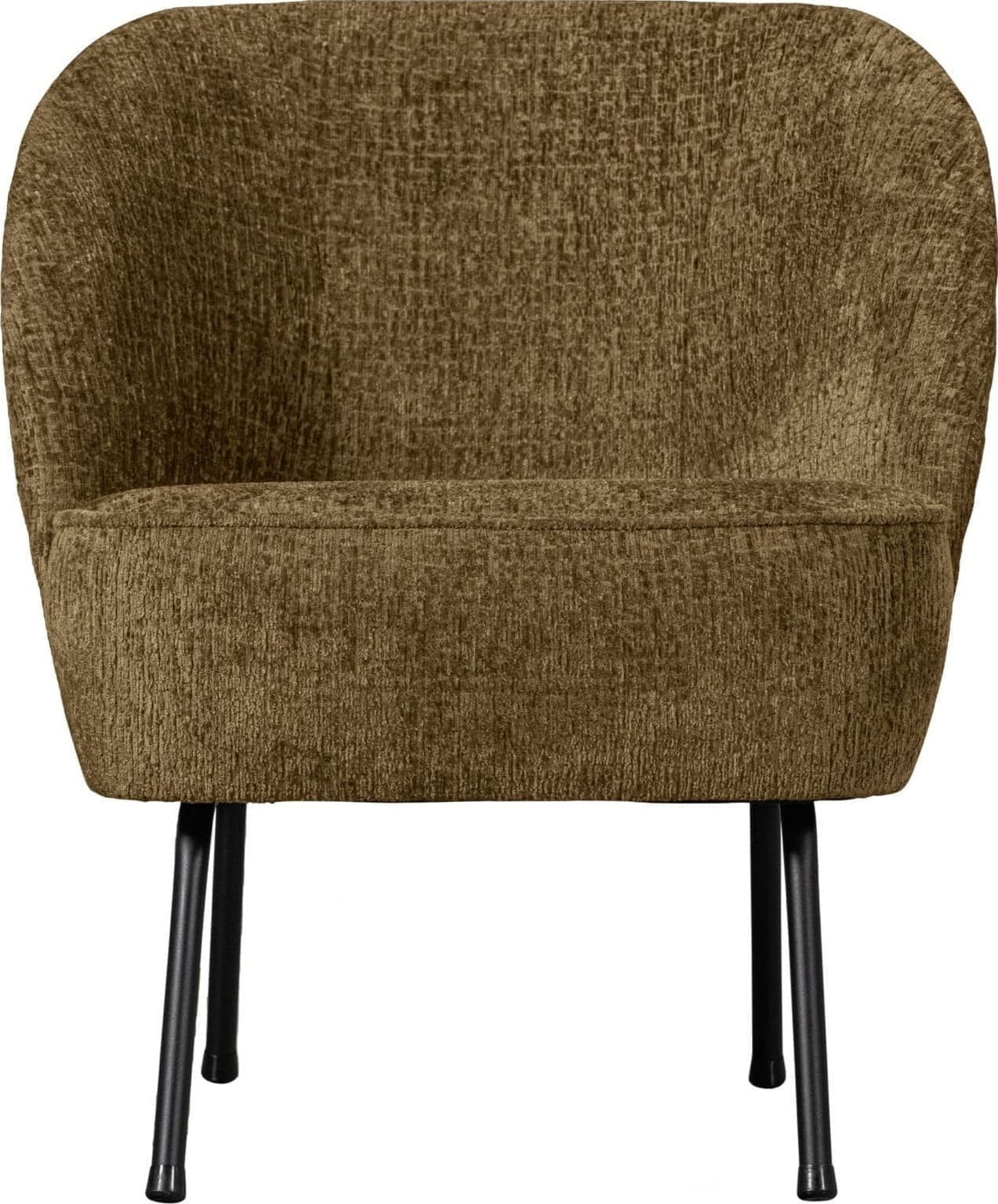 BePureHome Vogue Fauteuil Structure Velvet Brass Messing Fauteuil