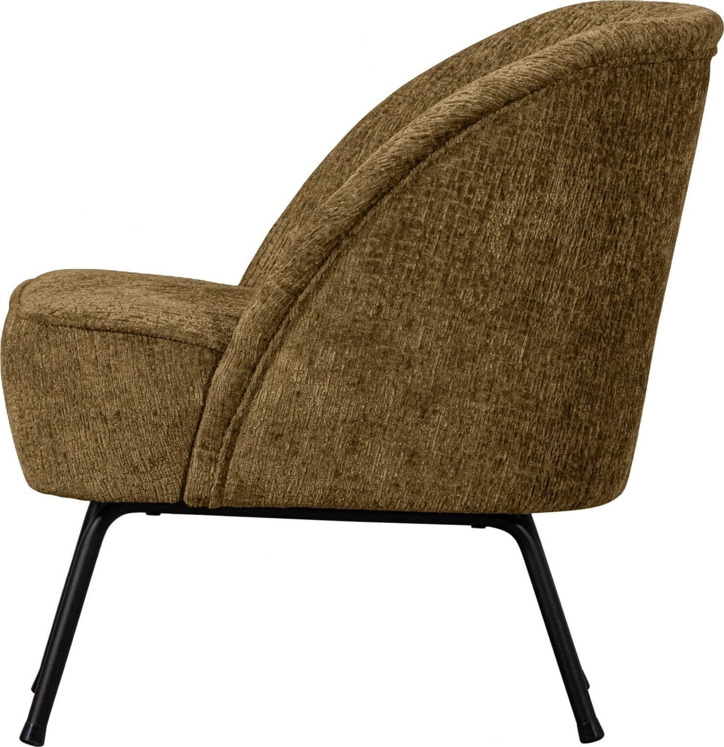 BePureHome Vogue Fauteuil Structure Velvet Brass Messing Fauteuil