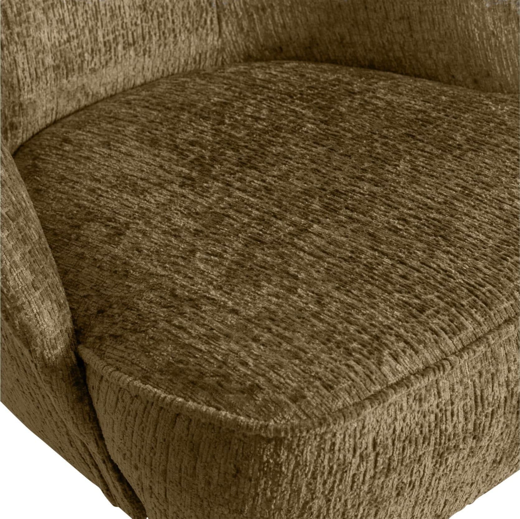 BePureHome Vogue Fauteuil Structure Velvet Brass Messing Fauteuil