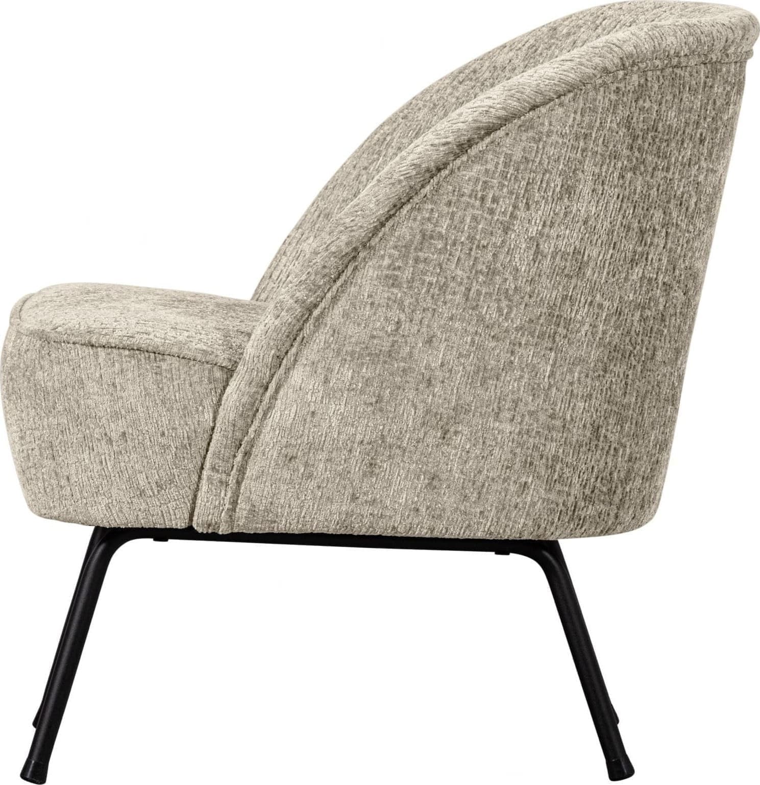 BePureHome Vogue Fauteuil Structure Velvet Wheatfield Wheatfield Fauteuil