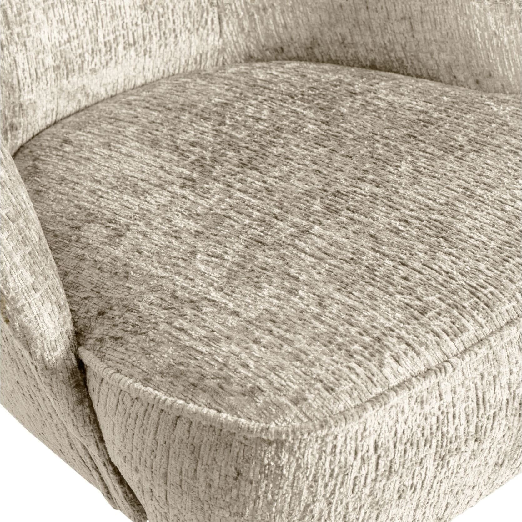 BePureHome Vogue Fauteuil Structure Velvet Wheatfield Wheatfield Fauteuil