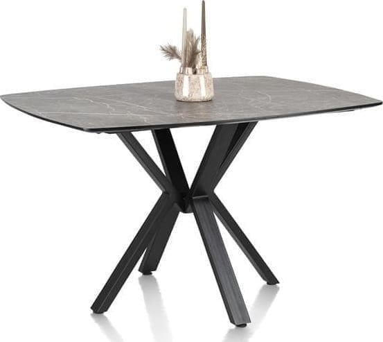 Henders & Hazel Palace bartafel 150 x 120 cm - centrale poot (hoogte 92 cm) - lichtgrijs Grijs Eettafel