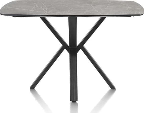 Henders & Hazel Palace bartafel 150 x 120 cm - centrale poot (hoogte 92 cm) - lichtgrijs Grijs Eettafel