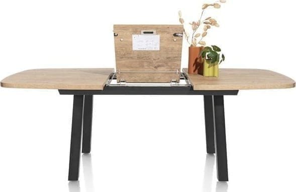 Henders & Hazel Pavarotti uitschuiftafel 190 (+ 60 cm.) x 110 cm. Eettafel