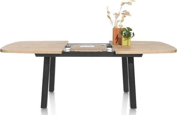Henders & Hazel Pavarotti uitschuiftafel 190 (+ 60 cm.) x 110 cm. Eettafel