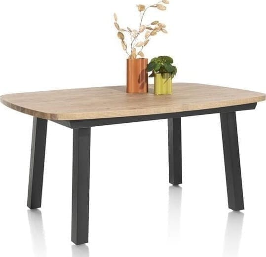 Henders & Hazel Pavarotti uitschuiftafel 190 (+ 60 cm.) x 110 cm. Eettafel
