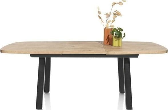 Henders & Hazel Pavarotti uitschuiftafel 190 (+ 60 cm.) x 110 cm. Eettafel