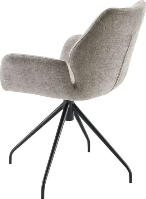 INHOUSE Eetkamerstoel Masanta taupe Taupe Armstoel