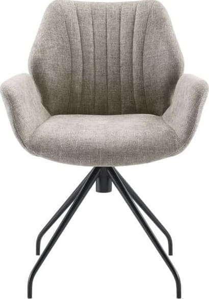 INHOUSE Eetkamerstoel Masanta taupe Taupe Armstoel