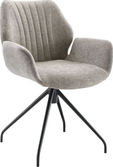 INHOUSE Eetkamerstoel Masanta taupe Taupe Armstoel