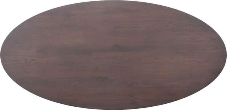 INHOUSE Eettafel Taranto eikenhout bruin ovaal 260x125cm Bruin Eettafel