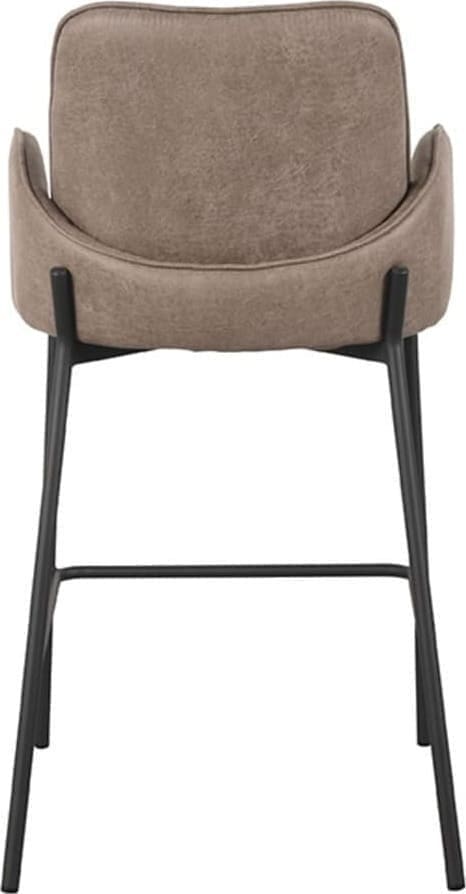 LABEL51 Barkruk Joni - Taupe - Micro Suede - Zithoogte 65 cm Taupe Barstoel