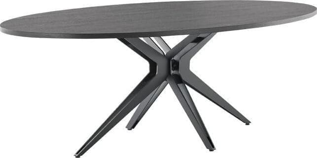 Profijt Meubel Eettafel Verdio ovaal Zwart Eettafel