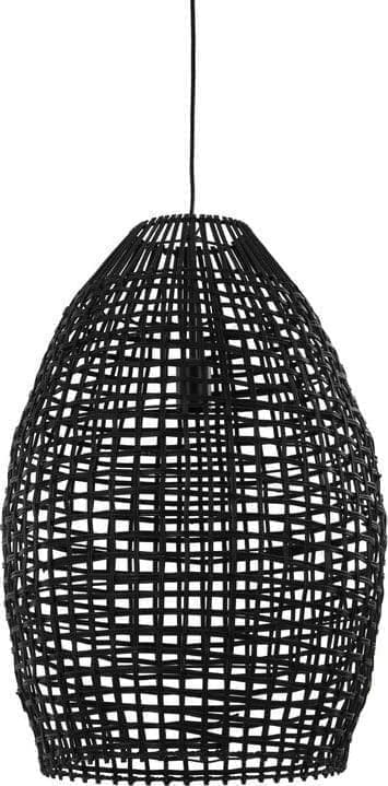 Pronto Wonen Hanglamp Orcia rond 46 cm rotan zwart Zwart Verlichting